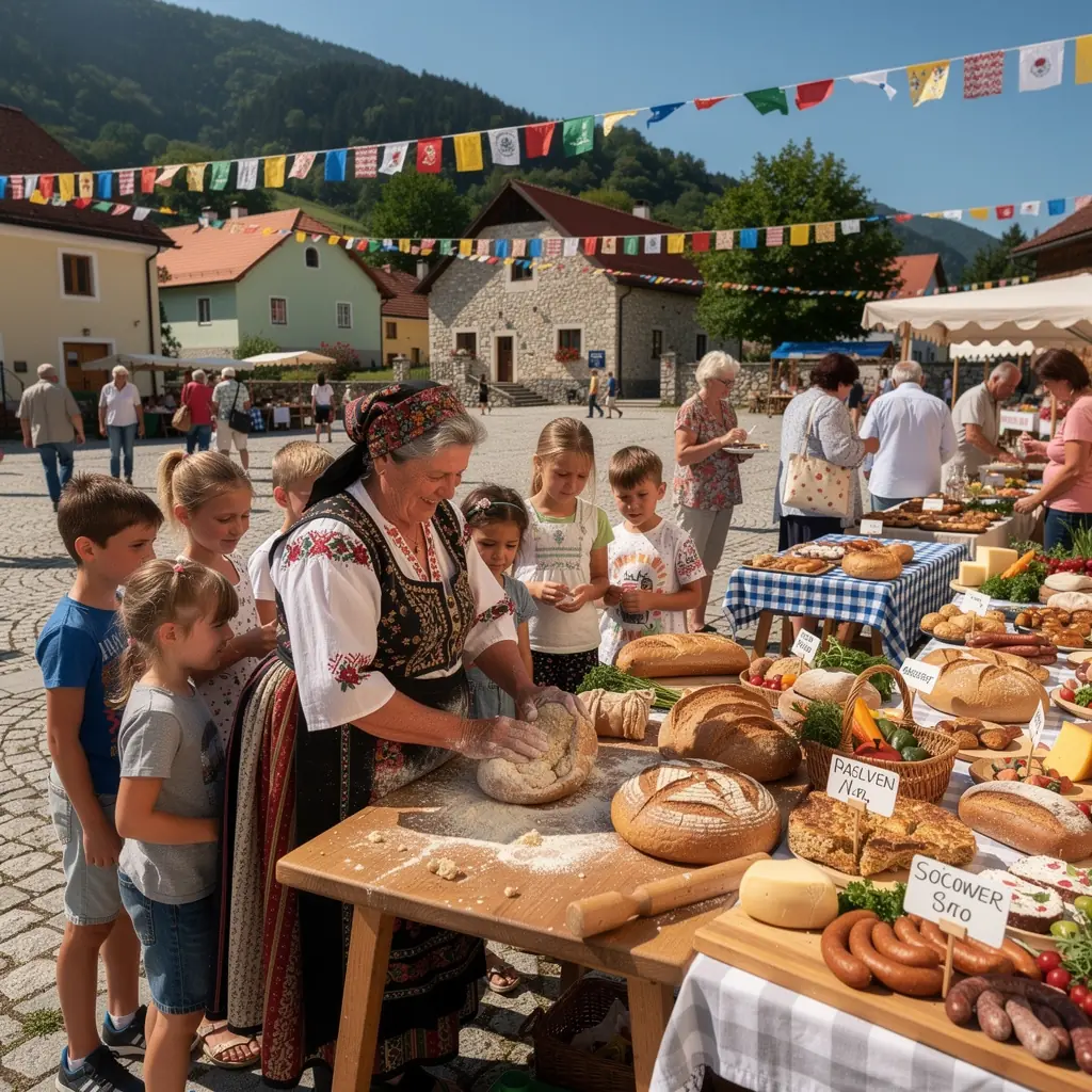 Slovenian dishes showcasing cultural culinary heritage.